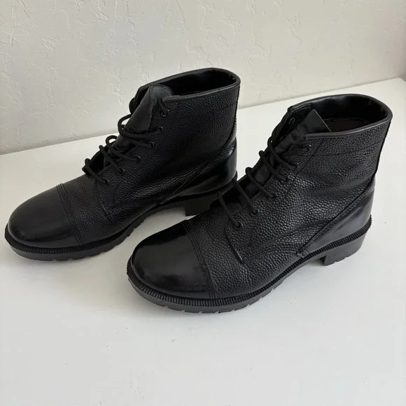 GRAFTERS M166A Black Men's 7 (Unisex) Polished Toe Cadet Combat Military Boots - Picture 7 of 12